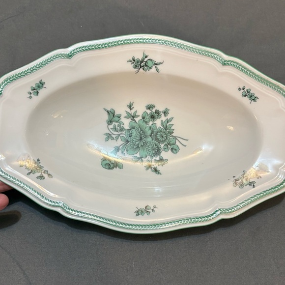 Rosenthal Other - Vintage Rosenthal Green and Cream Floral relish dish bowl